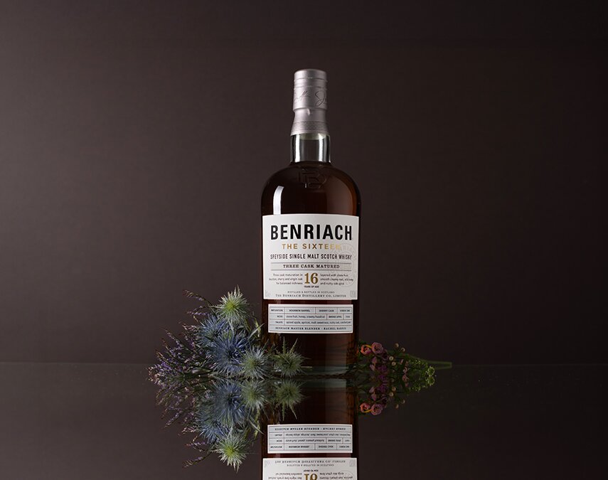 A bottle of Benriach The Sixteen.
