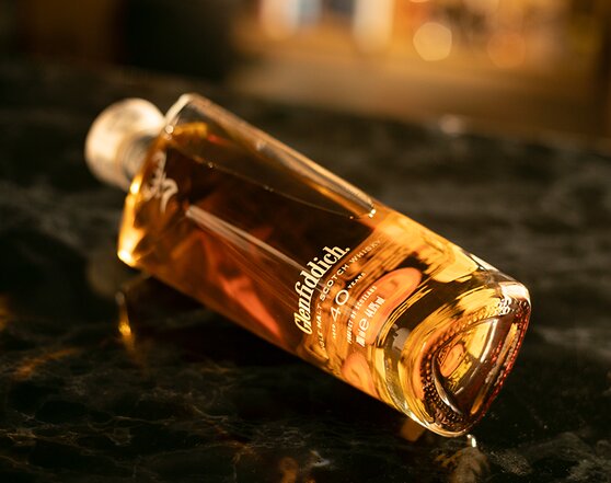 A bottle of Glenfiddich 40 Year Old.