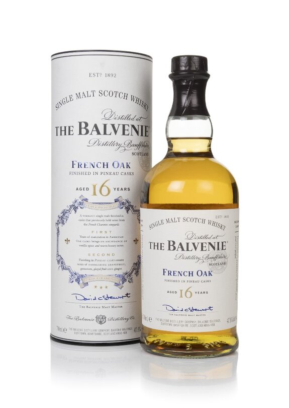 A bottle of Balvenie 16 Year Old French Oak