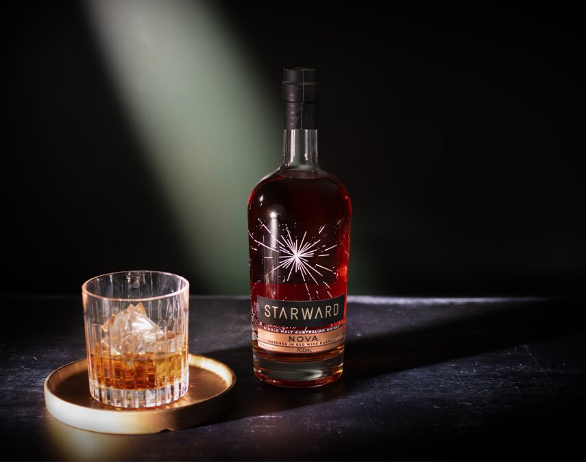 A bottle of Starward Nova.