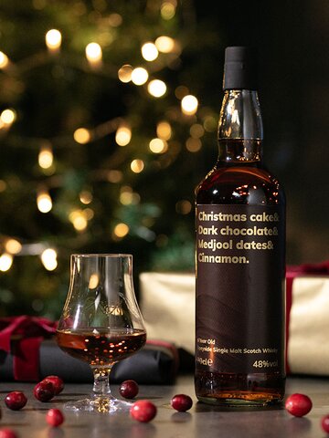 A bottle of Christmas Cake & Dark Chocolate &... Whisky