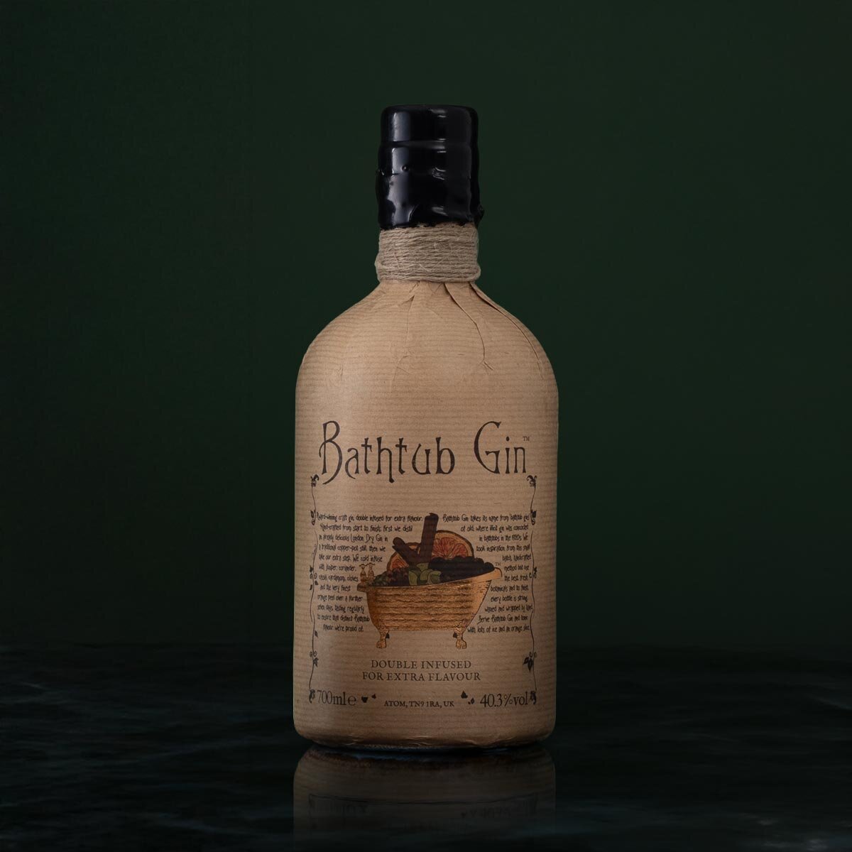 A bottle of Bathtub Gin