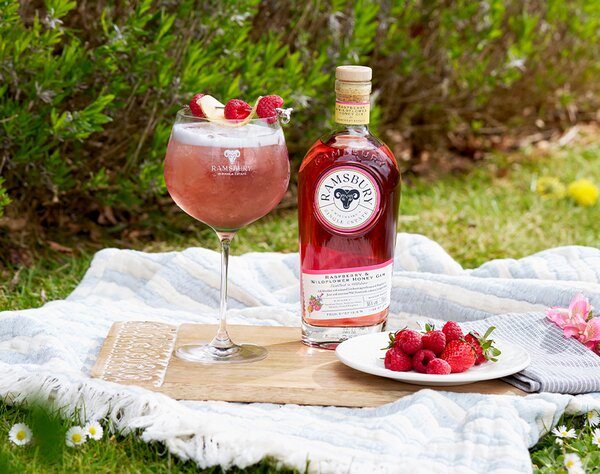 Ramsbury Raspberry & Wildflower Honey Gin.
