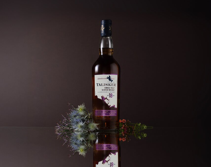 A bottle of Talisker 18 Year Old.