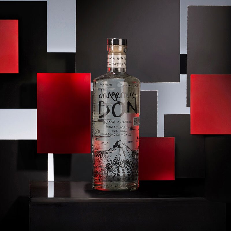 A bottle of Dangerous Don Joven Mezcal Espadín