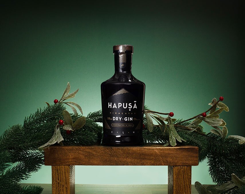 A bottle of Hapusa Gin