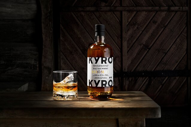 A bottle of Kyrö Malt Rye Whisky.