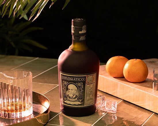 A bottle of Diplomático Reserva Exclusiva rum