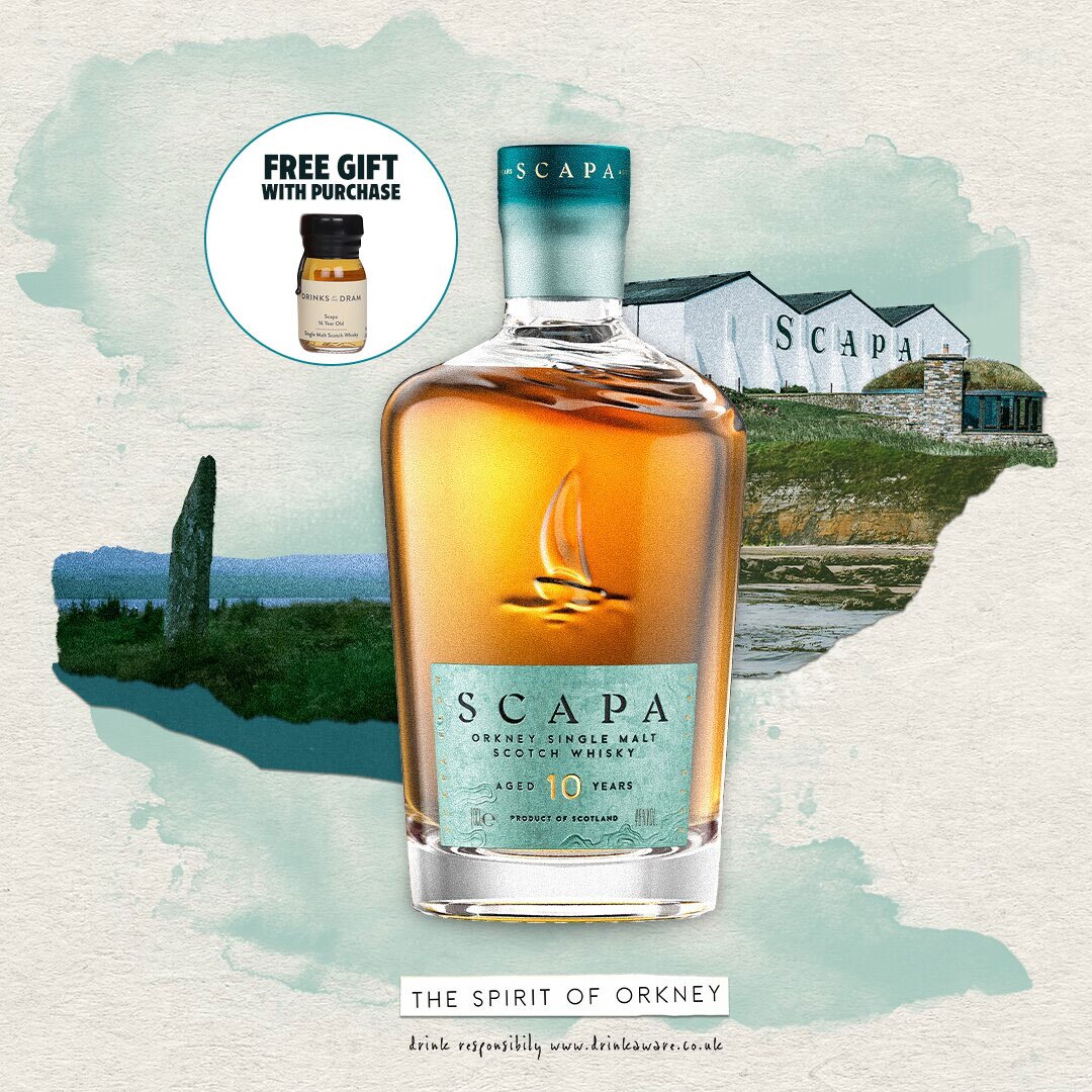A bottle of Scapa 10 year old