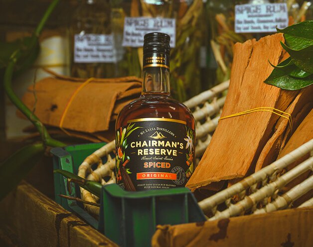 A bottle of Chairman's Reserve Spiced rum.  