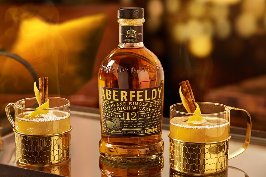 A bottle of Aberfeldy 12 Year Old.