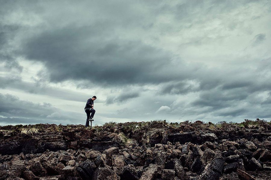 Peat being dug up on Orkney for Highland Park