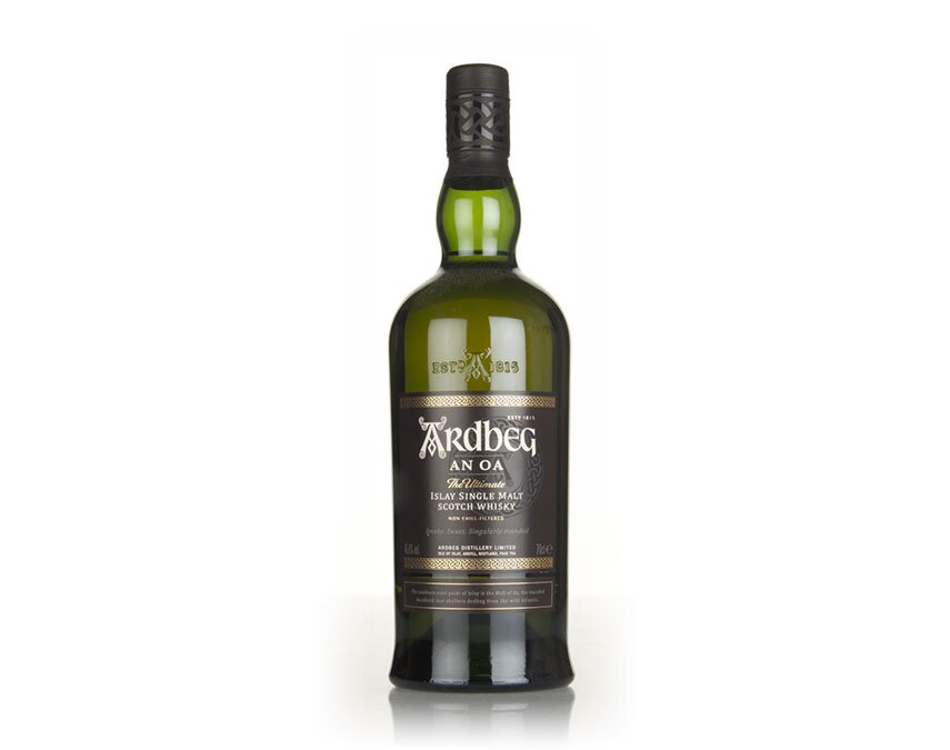 A bottle of Ardbeg An Oa