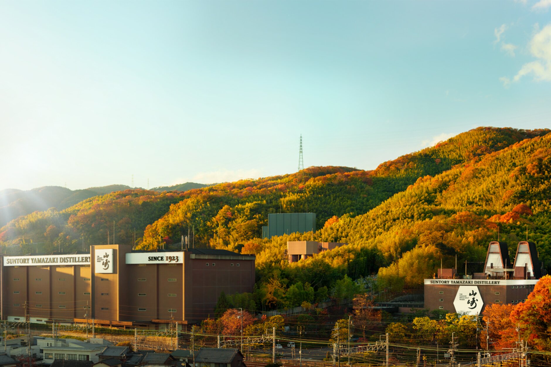 Yamazaki Distillery is located on a site where three rivers meet