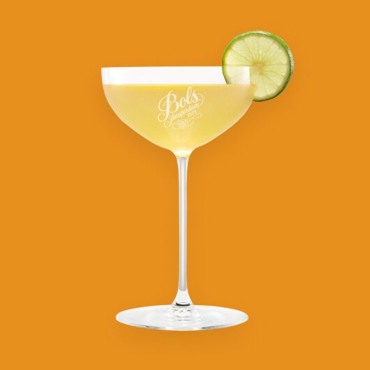 A Bols Butterscotch Daiquiri with recipe.