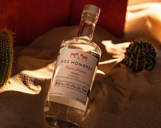 A bottle of Dos Hombres