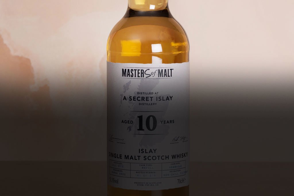 Our new Islay bottle carrying the new Masters of Malt name