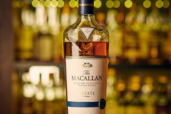A single bottle of The Macallan Whisky