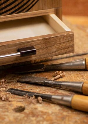 Close up of The Very Old & Rare Whisky Collection tasting note drawer