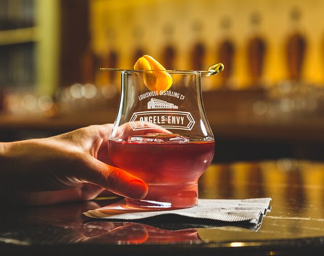 A The Henderson cocktail made with Angel's Envy.