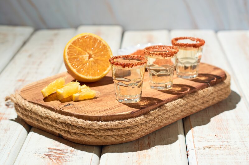 Shots of Mezcal