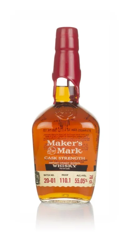 A bottle of Maker's Mark Cask Strength