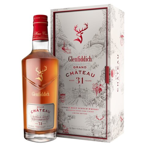 A bottle of Glenfiddich Grand Chateau
