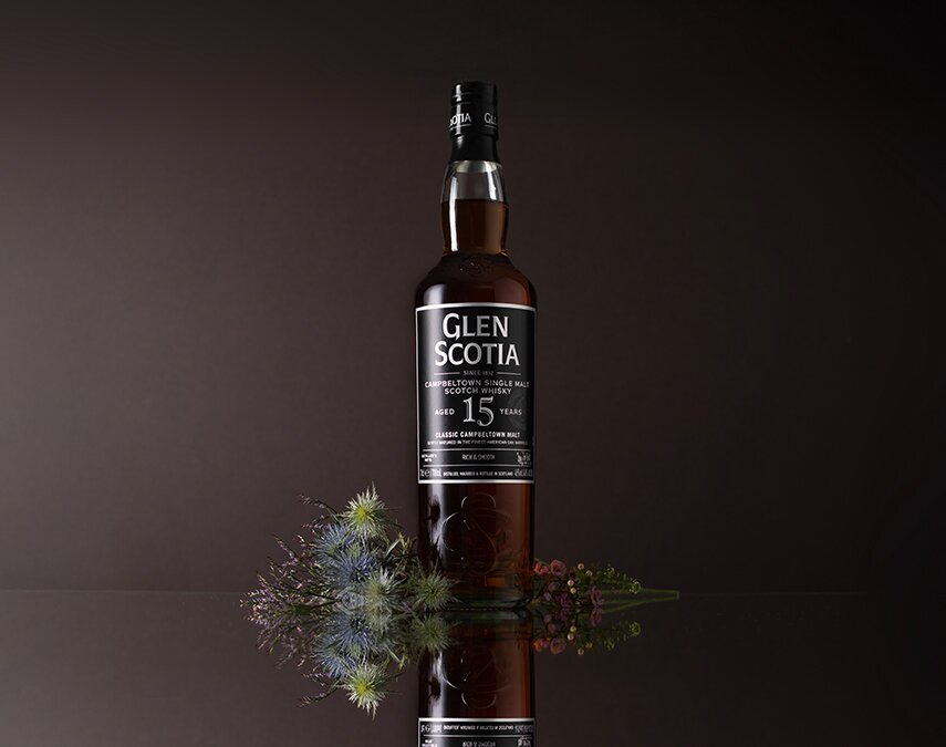 A bottle of Glen Scotia 15 Year Old whisky.