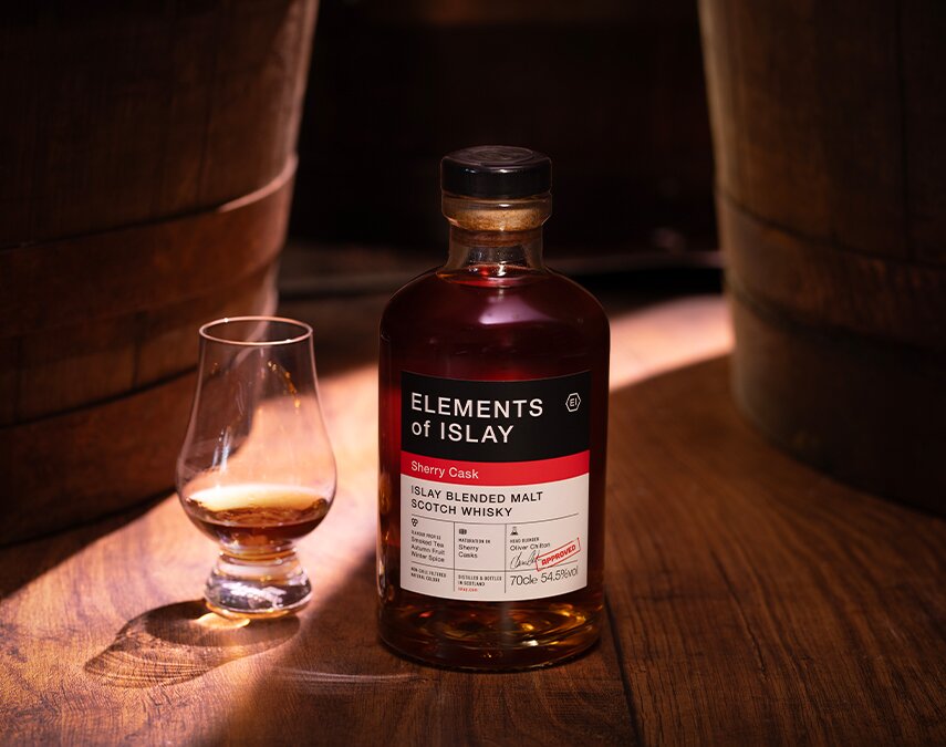 A bottle of Sherry Cask - Elements of Islay.