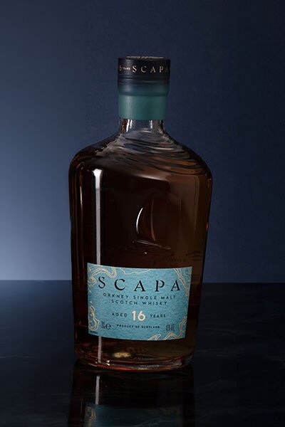 A bottle of Scapa 16 Year Old