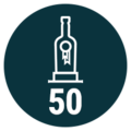 50 awards won iconography