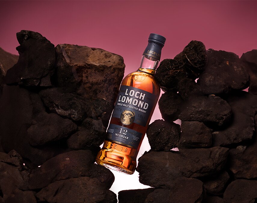 A bottle of Loch Lomond Inchmoan 12 Year Old