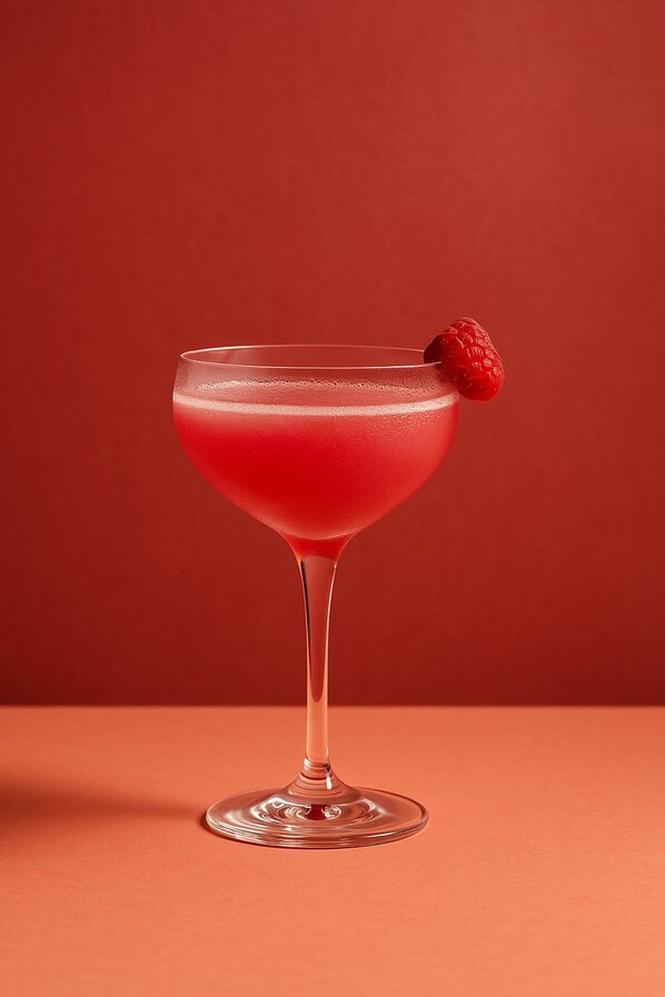 Neutral Grain Spirit cocktail with raspberry