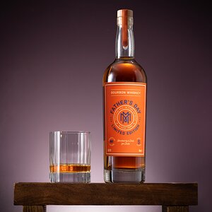 A bottle of Bourbon 5 Year Old Father's Day
