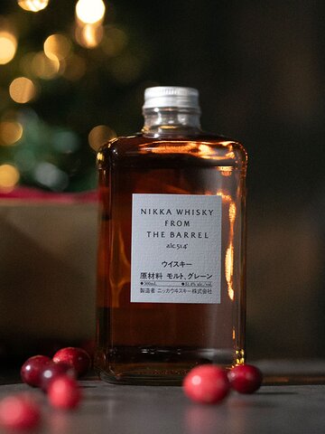 A bottle of Nikka whisky from the barrel