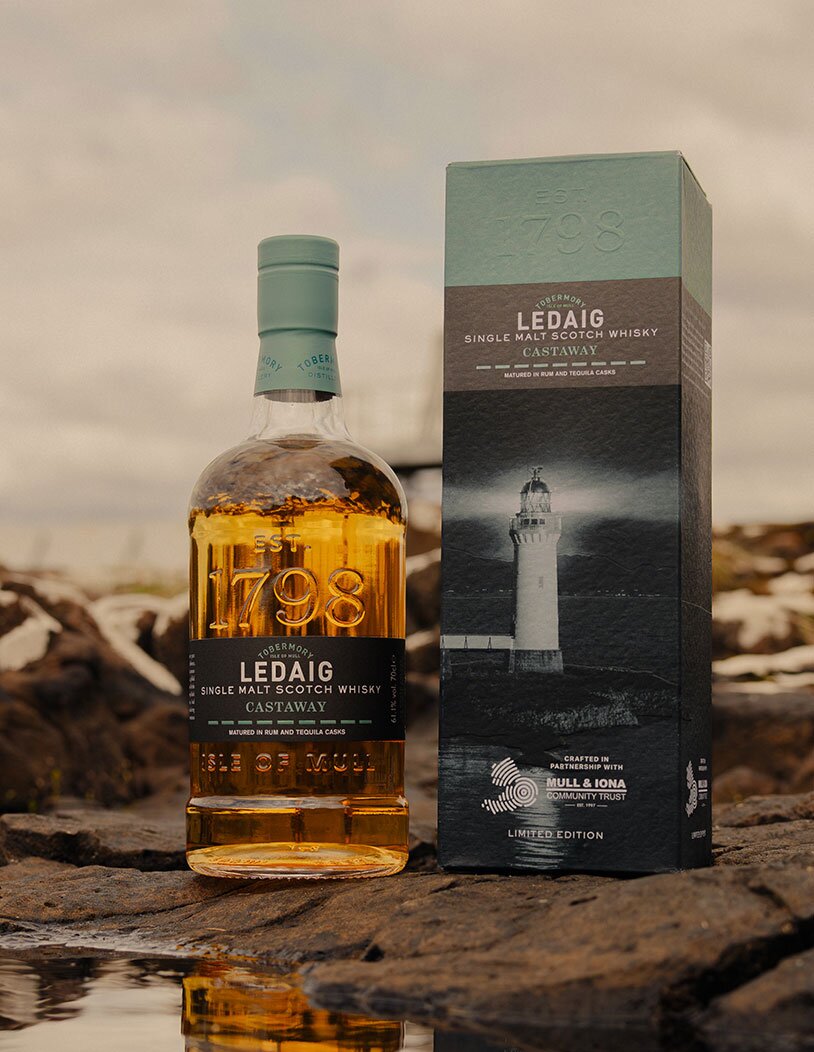 A bottle of Ledaig Castaway.