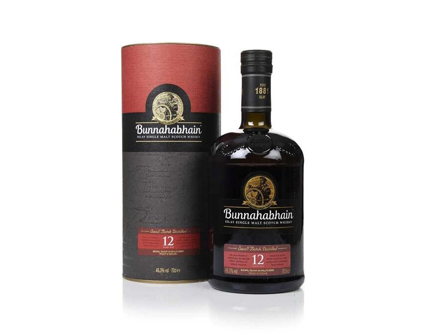 A bottle of Bunnahabhain 12 Year Old
