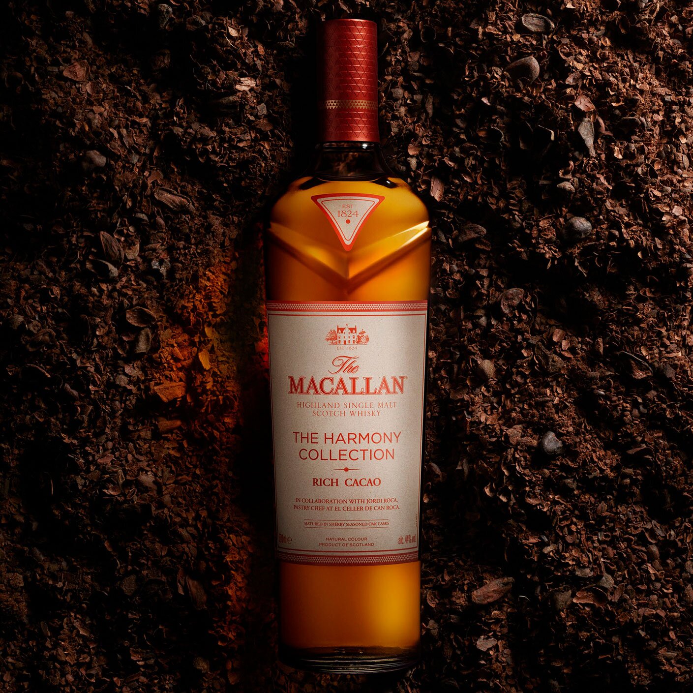 A bottle of The Macallan Harmony Collection Rich Cacao