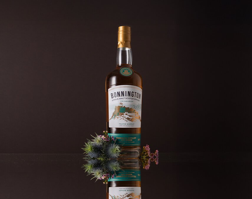 A bottle of Bonnington Single Malt Muscat.