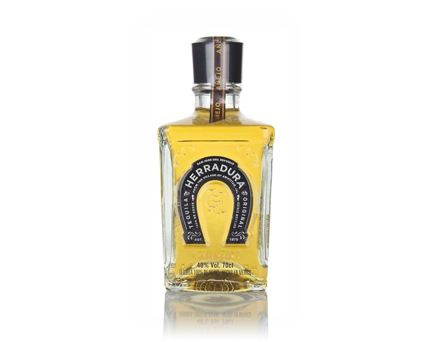 A bottle of Herradura Añejo Tequila