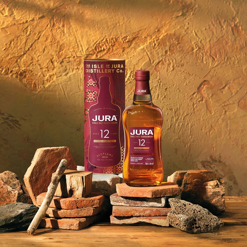 A bottle of Jura 12 Sherry Cask