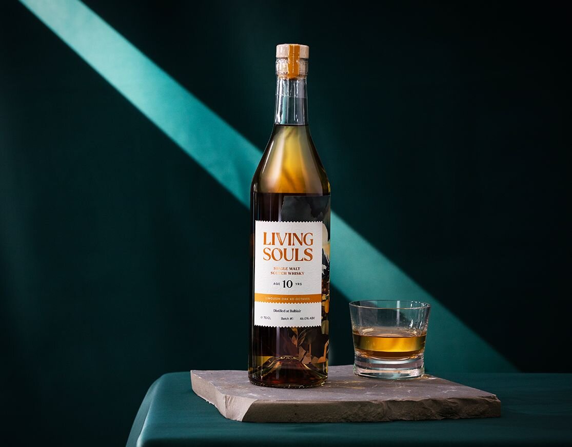 A bottle of Balblair 10 Year Old Single Malt - Living Souls