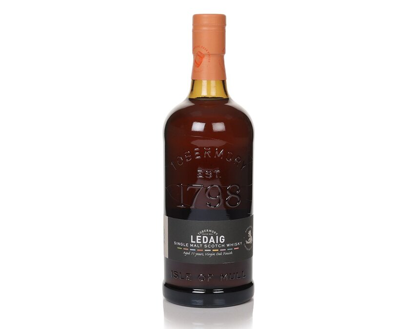 A bottle of Ledaig 11 Year Old 2010 Virgin Oak Cask