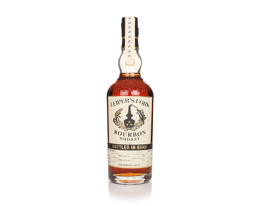 A bottle of Leiper’s Fork Bottled in Bond Bourbon
