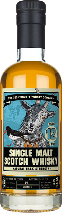 Boutique-y Inchgower 12 Year Old Single Cask Single Malt Scotch Whisky Bottle