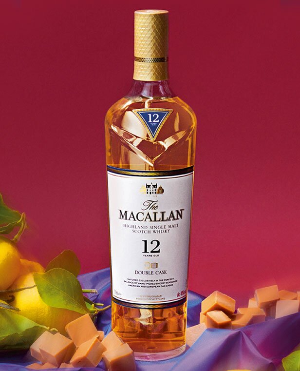 A bottle of The Macallan 12yo Double Cask