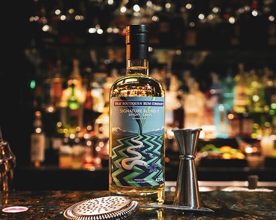 A bottle of Signature Blend #1 (That Boutique-y) rum
