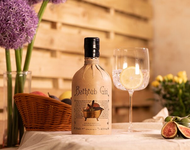 A bottle of Bathtub Gin.