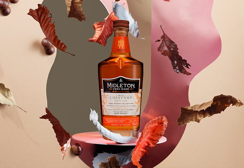 A bottle of Midleton Very Rare Chestnut Edition.
