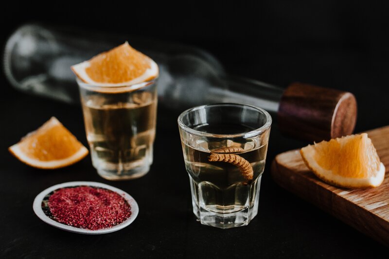 Shots of Mezcal